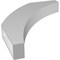 Ekena Millwork 4-in. W x 26-in. D x 34-in. H Thorton Architectural Grade PVC Knee Brace BRCP04X26X34THR - alternate 2